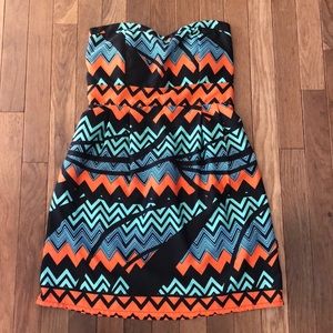 Strapless summer dress